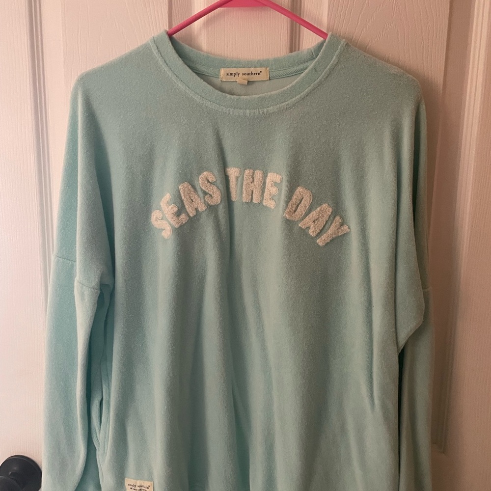 Simply Southern Light Blue Pullover